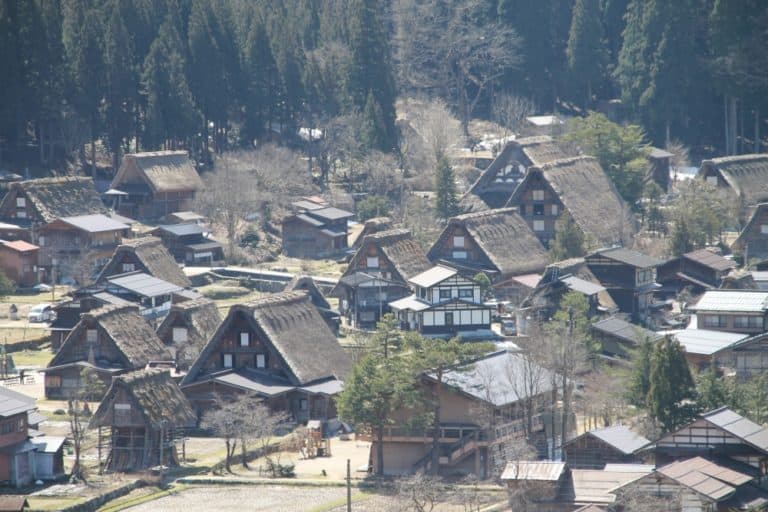 Shirakawago – from the ovservatory, Mar.2016 (Gifu)