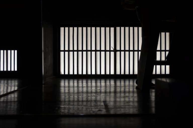 Shirakawago – window in the house, Mar.2016 (Gifu)