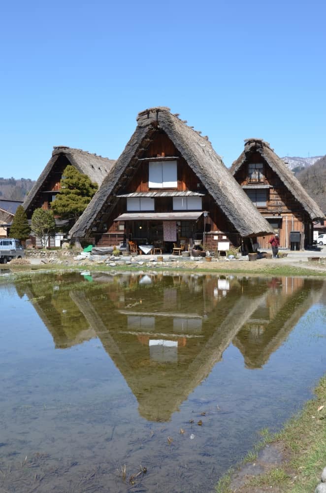 Shirakawago – reflection 1, Mar.2016 (Gifu)