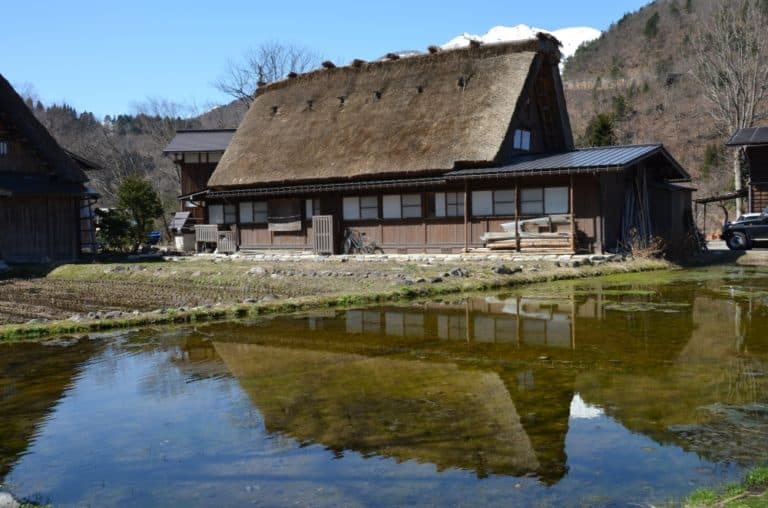 Shirakawago – reflection 4, Mar.2016 (Gifu)
