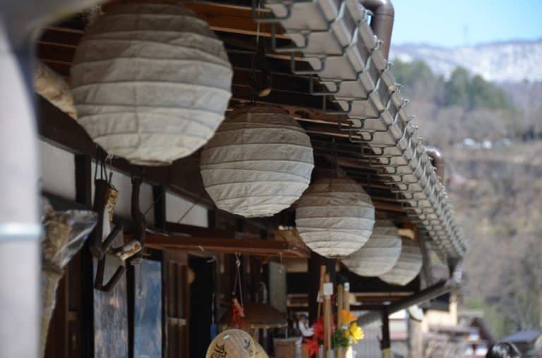 Shirakawago – lanterns, Mar.2016 (Gifu)