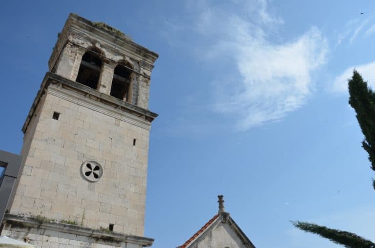 Croazia, Sibenico – torre e cielo, lug. 2014 (Sibenico)
