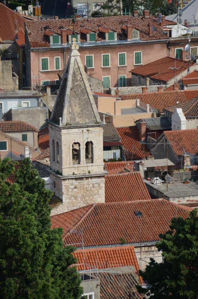 Croazia, Sibenico – campanile, lug. 2014 (Sibenico)