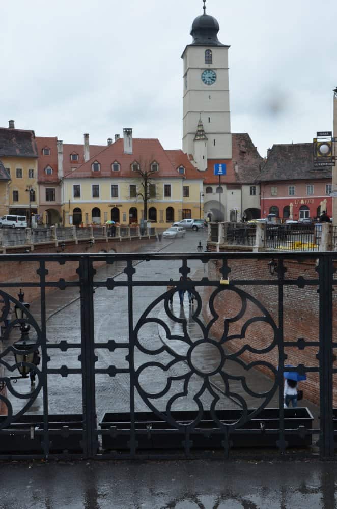 Romania, Sibiu – view from bridge, Apr.2014 (Sibiu)