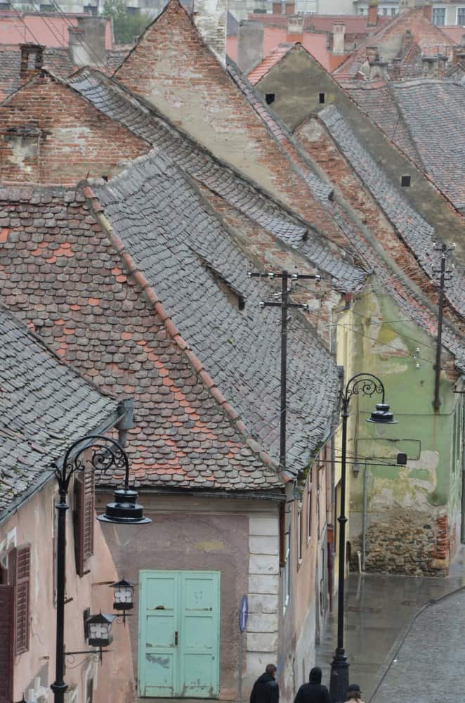 Romania, Sibiu – roofs, Apr.2014 (Sibiu)
