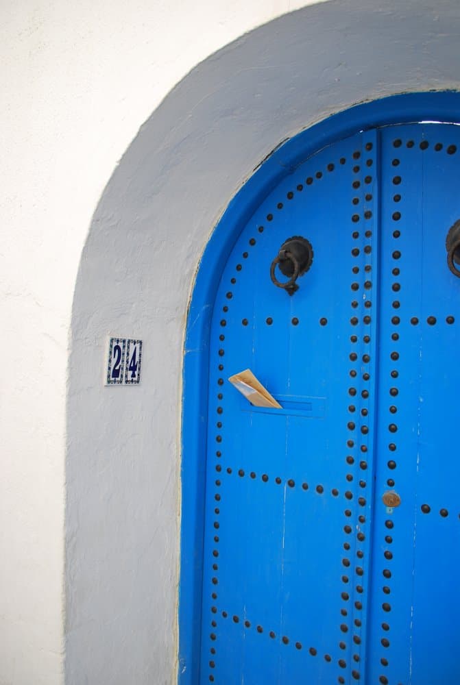Tunisia, Sidi Bou Said – post, Dec. 2008 (Tunis)