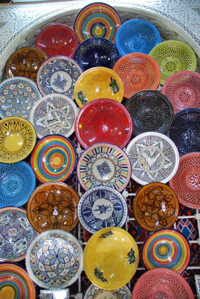 Tunisia, Sidi Bou Said – plates, Dec. 2008 (Tunis)