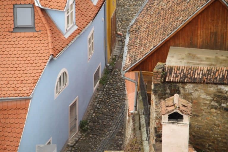 Romania, Sighisoara – blue house, Apr. 2014 (Sighisoara)