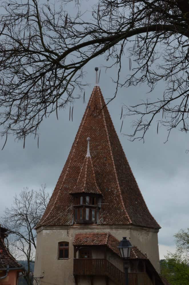 Romania, Sighisoara – tower, Apr. 2014 (Sighisoara)