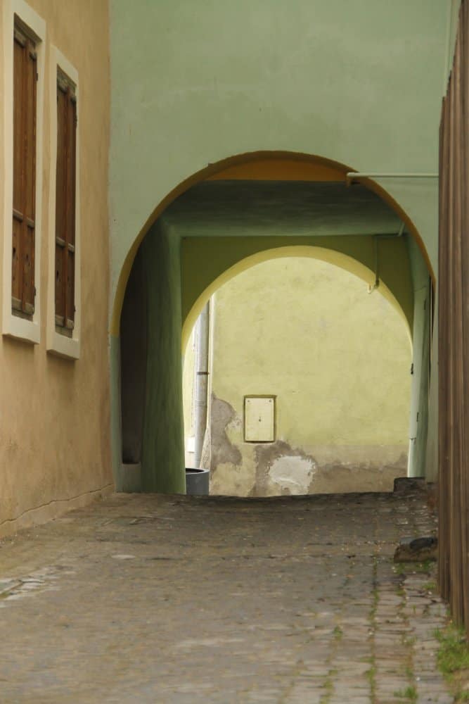 Romania, Sighisoara – green arch, Apr. 2014 (Sighisoara)
