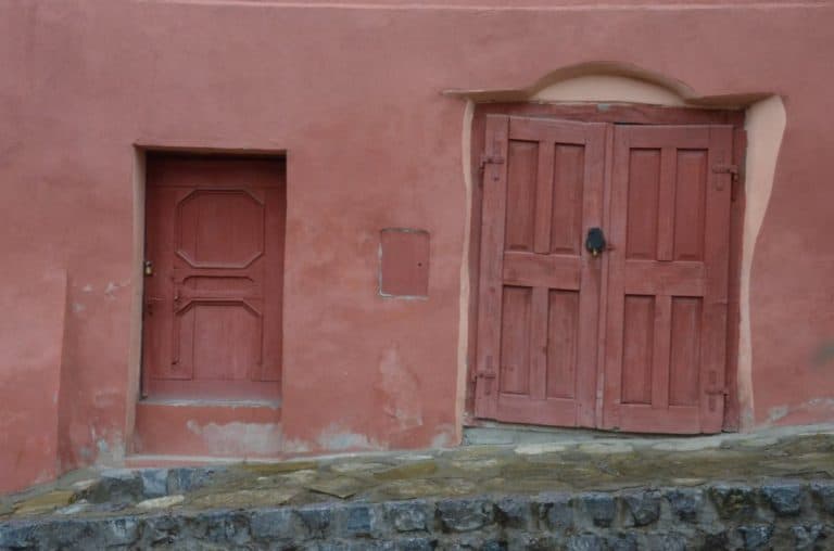 Romania, Sighisoara – red house, Apr. 2014 (Sighisoara)
