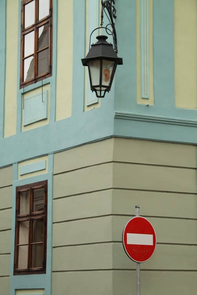 Romania, Sighisoara – no entry, Apr. 2014 (Sighisoara)