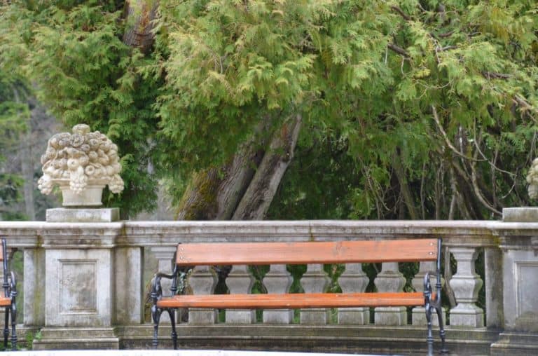 Romania, Sinaia – bench, Apr. 2014 (Sinaia)