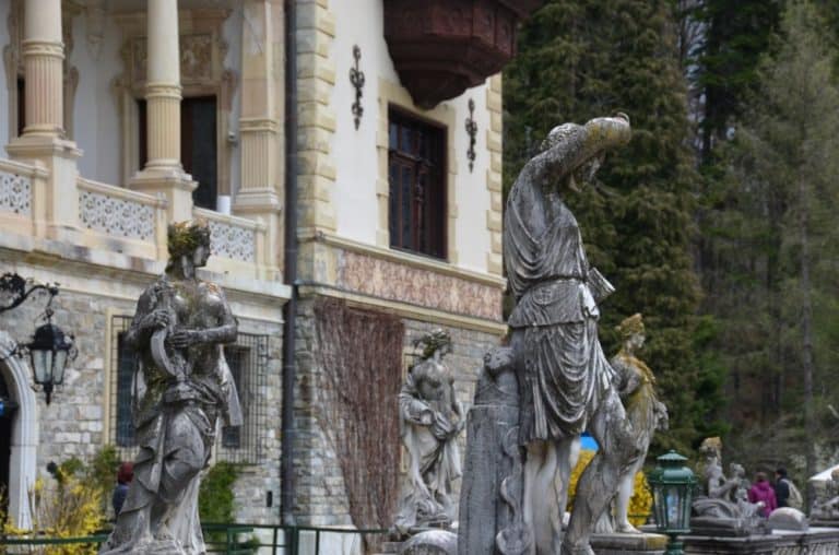 Romania, Sinaia – many statues, Apr. 2014 (Sinaia)
