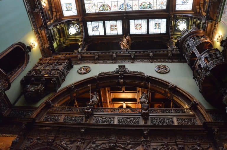 Romania, Sinaia – glass ceiling, Apr. 2014 (Sinaia)