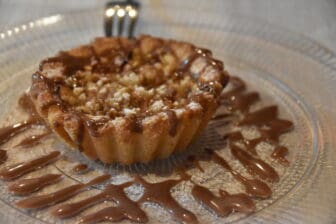 the dessert at Trattoria Clementina, the restaurant in Sirmione