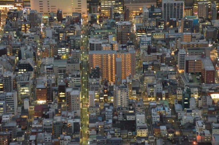日本、東京－スカイツリーからの眺め１１2014年1月 (東京)