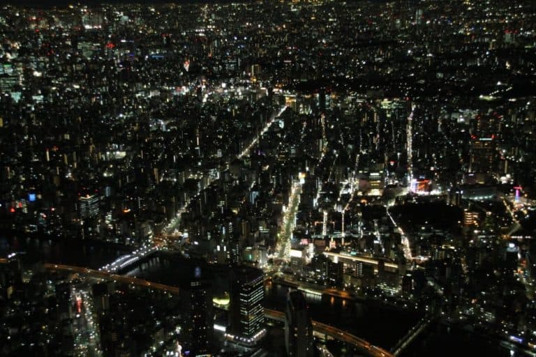 日本、東京－スカイツリーからの眺め２2014年1月 (東京)