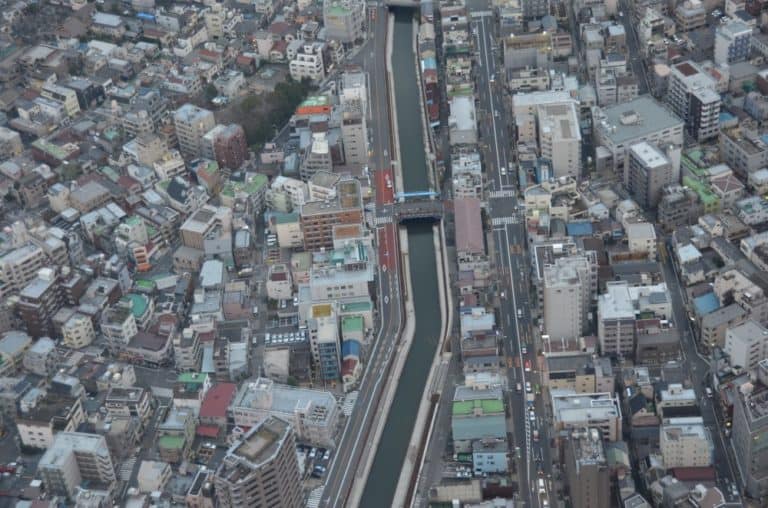 日本、東京－スカイツリーからの眺め２１2014年1月 (東京)