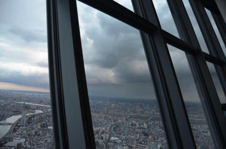日本、東京－スカイツリーからの眺め１９2014年1月 (東京)