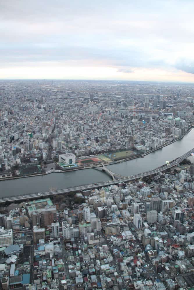 日本、東京－スカイツリーからの眺め１６2014年1月 (東京)
