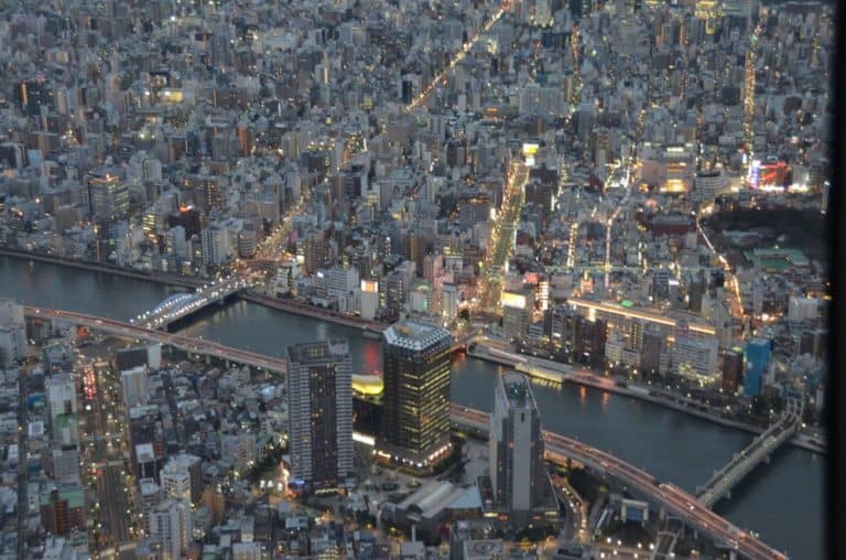 日本、東京－スカイツリーからの眺め１５2014年1月 (東京)