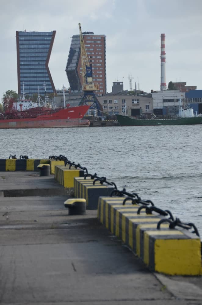 Lithuania, Smiltyne – buildings on the other side, Sept.2014 (Klaipeda)