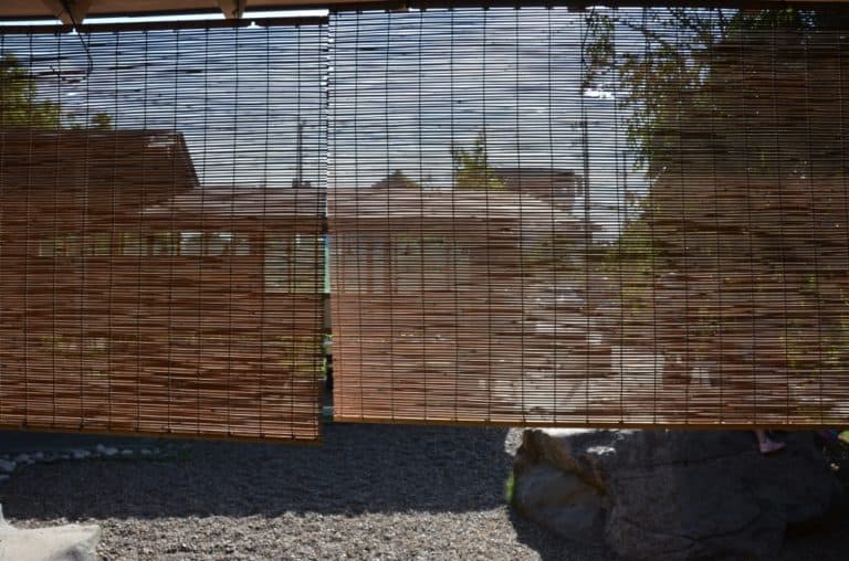 Soka – bamboo blind, May 2015