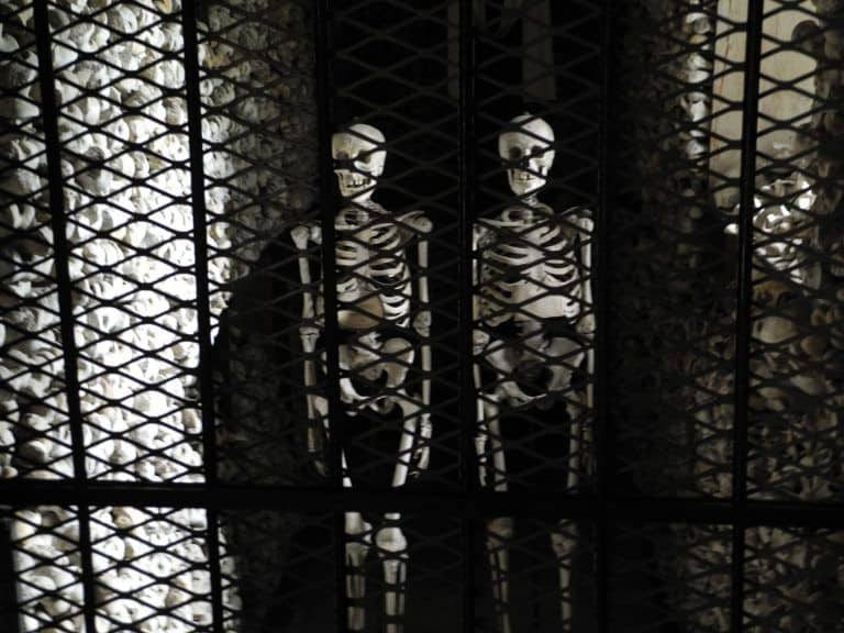 Solferino, Ossuary – skeletons, Oct.2017 (Lombardia)