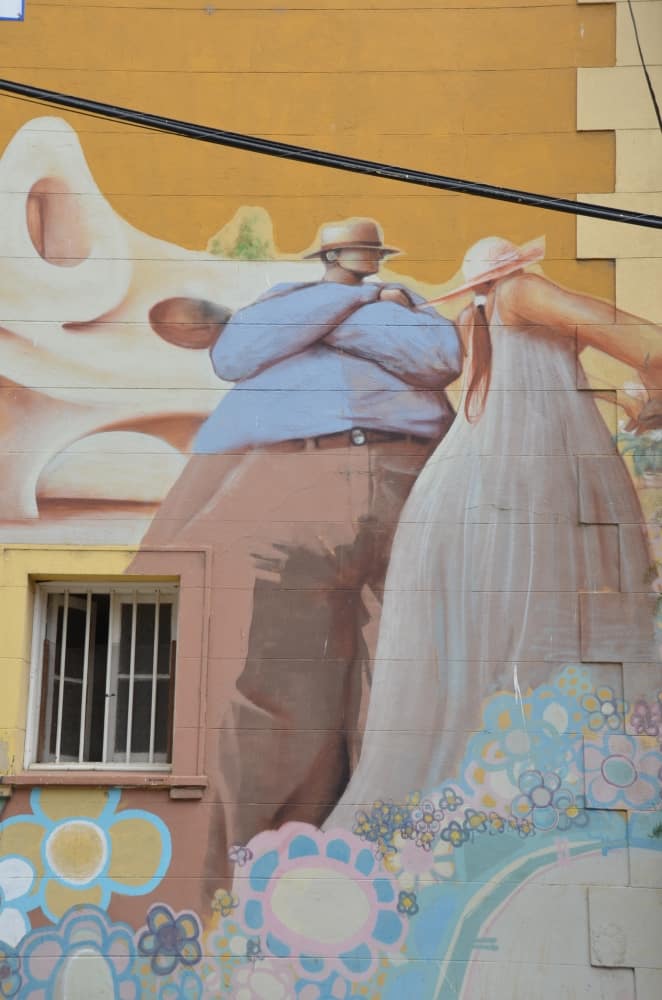 Concepcion – persone sul muro, Dic.2015 (Valparaiso)