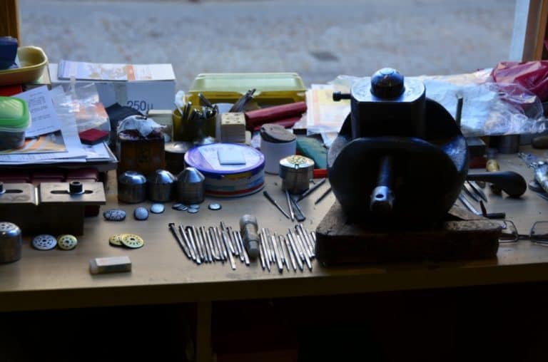 Spain, Toledo – work bench, Mar. 2014 (Toledo)