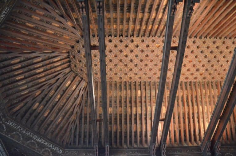 Spagna, Toledo – soffitto in legno, mar. 2014 (Toledo)