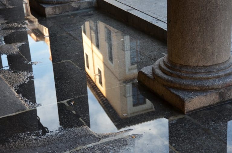 Spain, Toledo – puddle, Mar. 2014 (Toledo)
