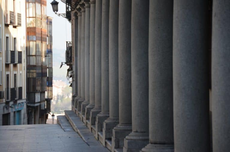 Spain, Toledo – columns, Mar. 2014 (Toledo)