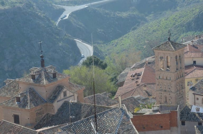 Spain, Toledo – winding road, Mar. 2014 (Toledo)