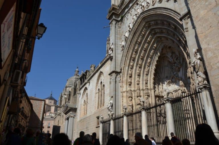 Spain, Toledo – entrance and people, Mar. 2014 (Toledo)