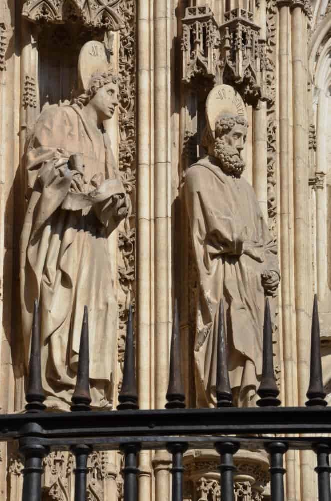Spain, Toledo – details of entrance, Mar. 2014 (Toledo)