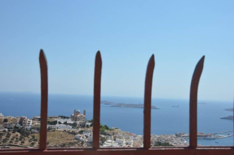 Greece, Syros, Ano Syros – fence, Sept.2013 (Syros)