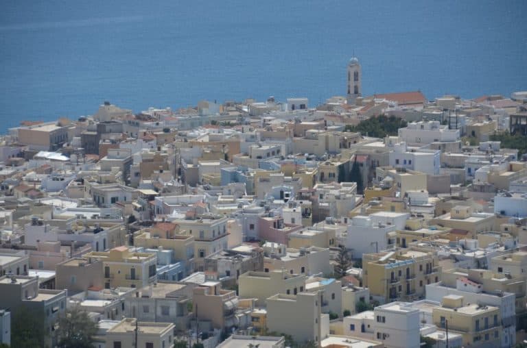 Greece, Syros, Ano Syros – town below, Sept.2013 (Syros)