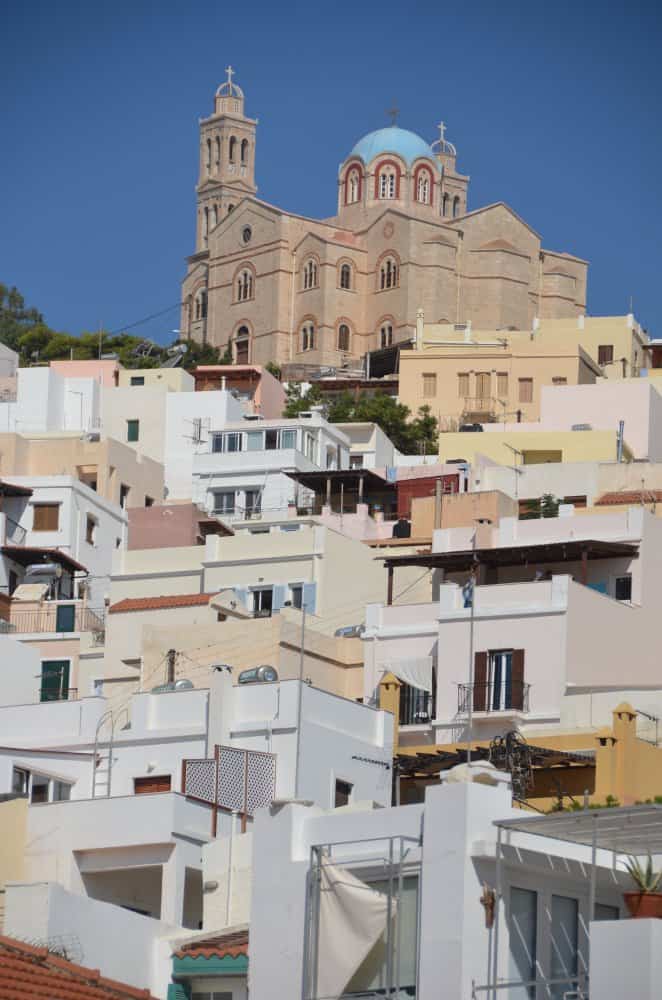 Grecia, Syros, Ermopoli – chiesa sulla cima, settembre 2013 (Syros)