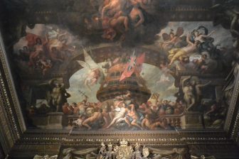 England-London-Greenwich-Old Royal Naval College-The Painted Hall-paintings