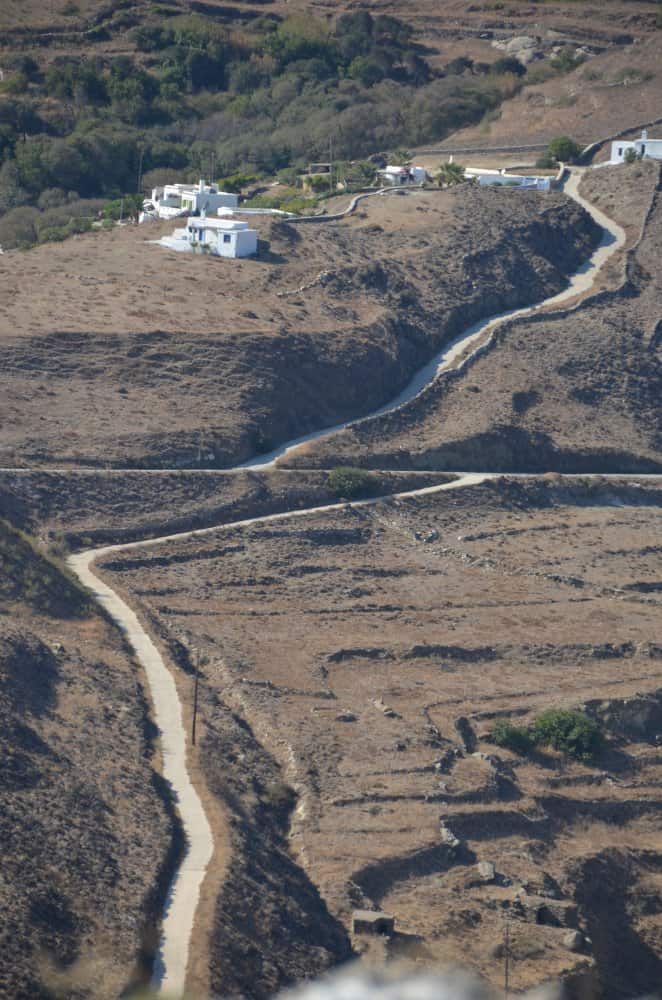 Grecia, Tinos – strada, settembre 2013