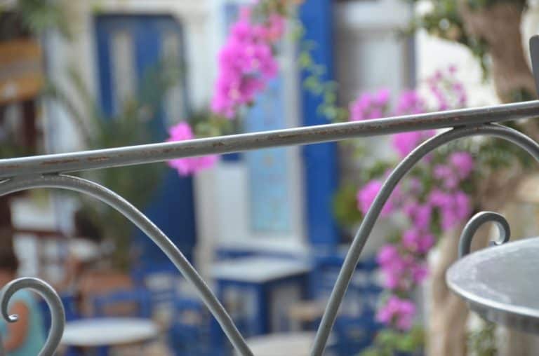 Grecia, Tinos – ringhiera, settembre 2013