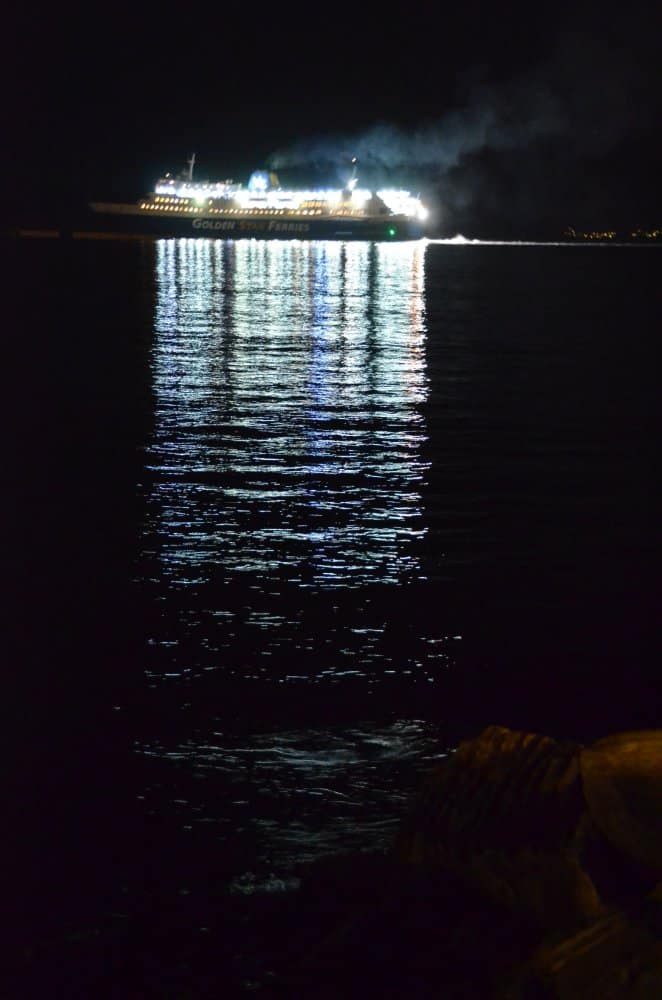Grecia, Tinos – mare d notte, settembre 2013