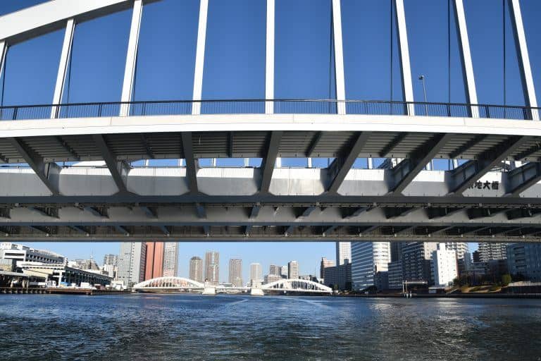 東京、川下り－橋 2017年12月 (東京)