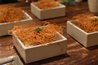 Japan-Tokyo-restaurant-Gonpachi-prawn dish-dried noodle