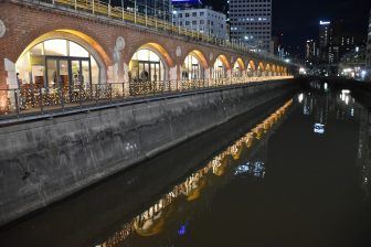 Tokyo, on the river – metal of bridge, Dec.2017