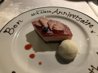 Japan-Tokyo-Solamachi-French restaurant-birthday cake-French Happy Birthday