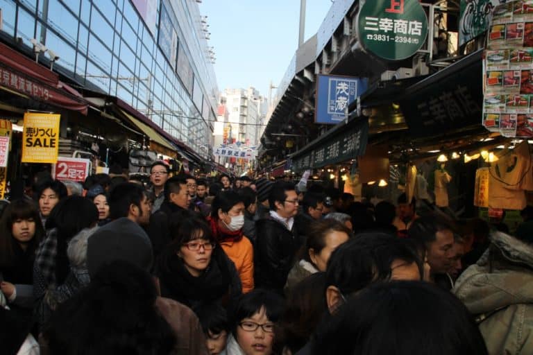 日本、東京－人ごみ２ 2014年12月 (東京)