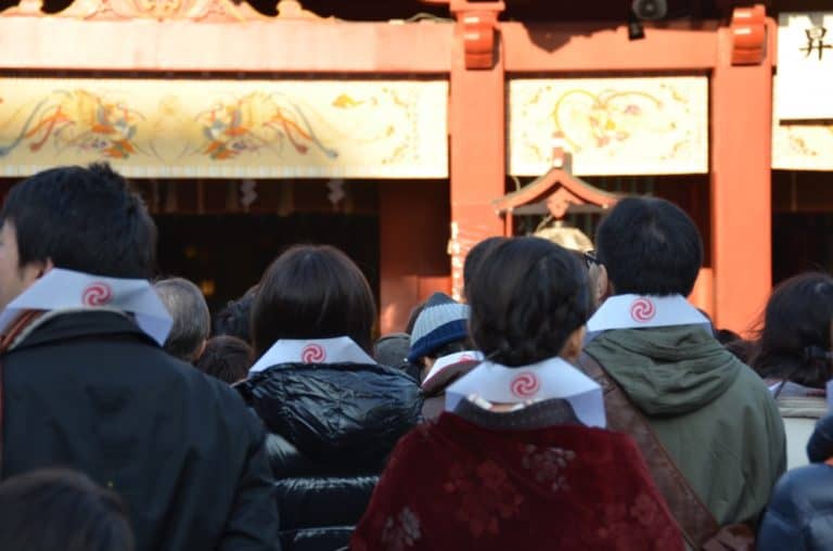 日本、東京－参拝者 2014年12月 (東京)
